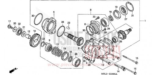 CARTER D'ENGRENAGE NT650VW de 1998